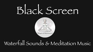 Soft Flute With Water Sounds for Stress Relief, Calm Music for Meditation, ASMR, Black Screen