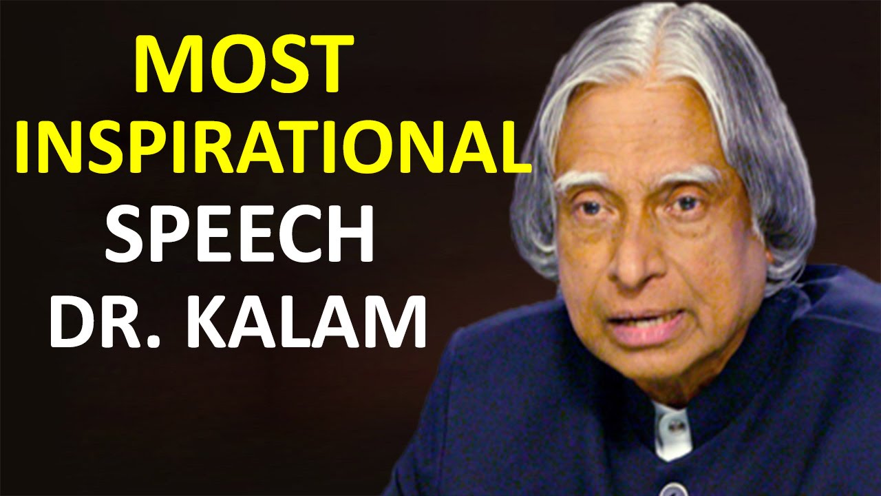 speech writing on apj abdul kalam