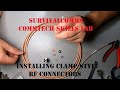 Installing clamp style RF connectors - Type N on RG142 cable RG58 RG223 RF industries RFN1000-N