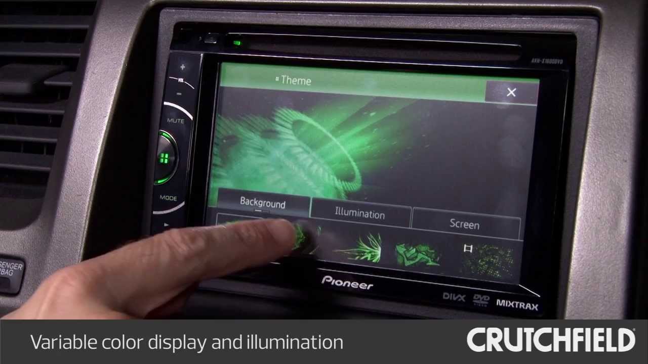 Pioneer AVH-X1600DVD Display and Controls Demo | Crutchfield Video - YouTube