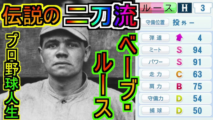 架空選手 伝説の二刀流 ベーブ ルース が伝説を残すプロ野球人生の軌跡 オーペナ パワプロ Youtube 架空選手 伝説の二刀流 ベーブ ルース が伝説を残すプロ野球人生の軌跡 オーペナ パワプロ Youtube