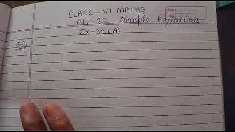 Q2 full Ex-22A Part-3 ch-22 Simple Linear equations class VI ICSE BOARD maths by love with mathemati