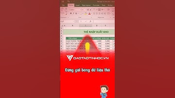 Dừng gửi Sếp bạn dữ liệu tho như thế này #tinhocvanphong #excel #daotaotinhoc #exceltips
