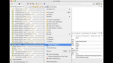EGit Project Import Eclipse Photon