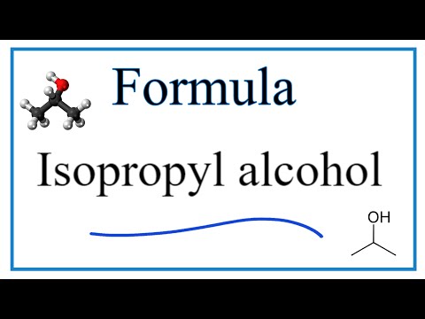 How to Write the Formula for Isopropyl alcohol