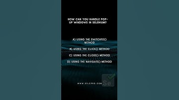 Selenium Interview Questions #popup #shorts #selenium #automationtesting
