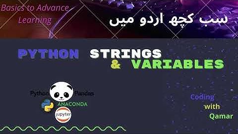 2 : Python Strings and Variables  | Legal & illegal name format of  variables in Urdu / Hindi