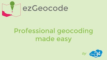 Geocode addresses in bulk like a pro with ezGeocode