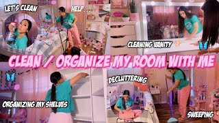 DEEP CLEANING + ORGANIZING MY ROOM WITH ME 2023 (this will motivate you) *satisfying ✨