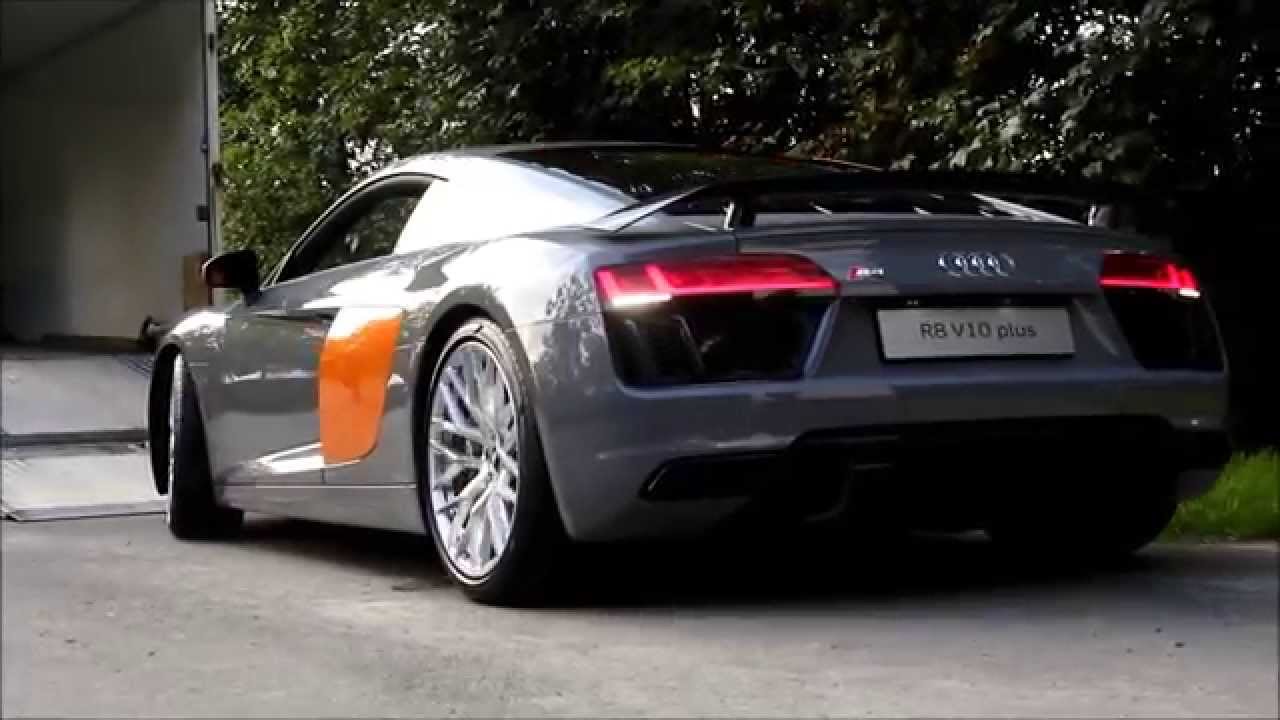 Brand new Audi R8 V10 Plus loaded into a truck! - YouTube