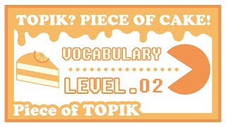 [Lv.2] 2021 TOPIK | TOPIK Vocabulary | Korean Word Game | TOPIK 1 Words | Korean screenshot 1