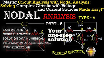 Nodal Analysis Type - 4 | Part - 5 | Super node Analysis |