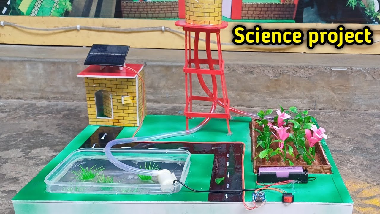 solar power irrigation system project model | science project
