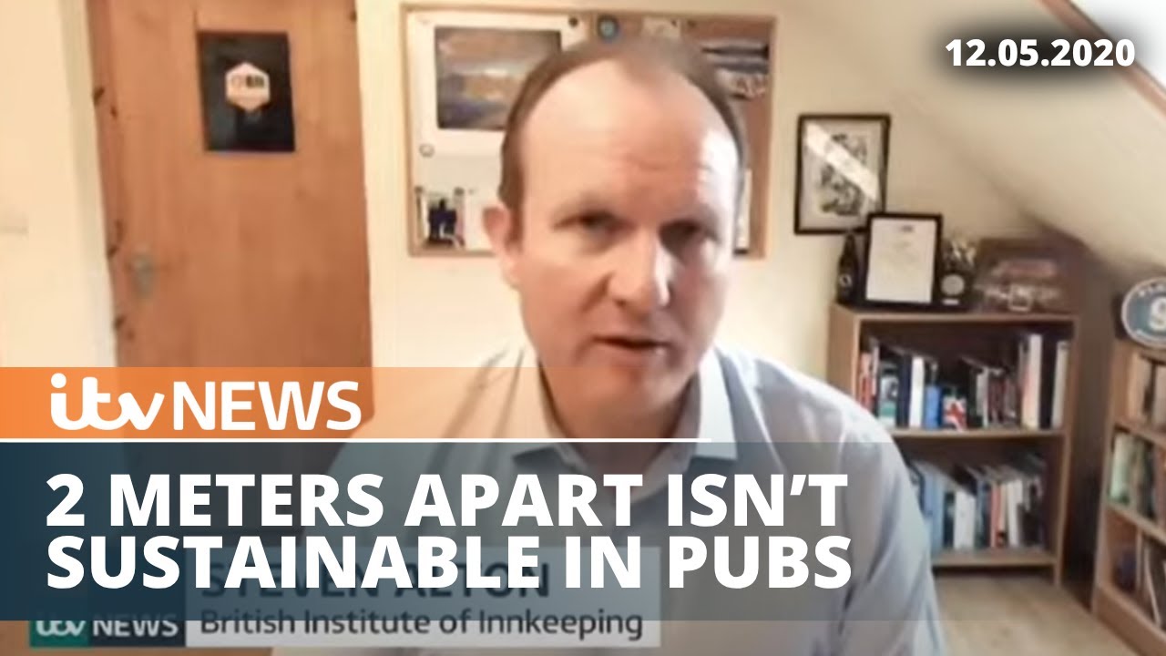 2 Meters Apart Isn't Sustainable In Pubs | ITV News with BII CEO Steve Alton [12.06.2020]