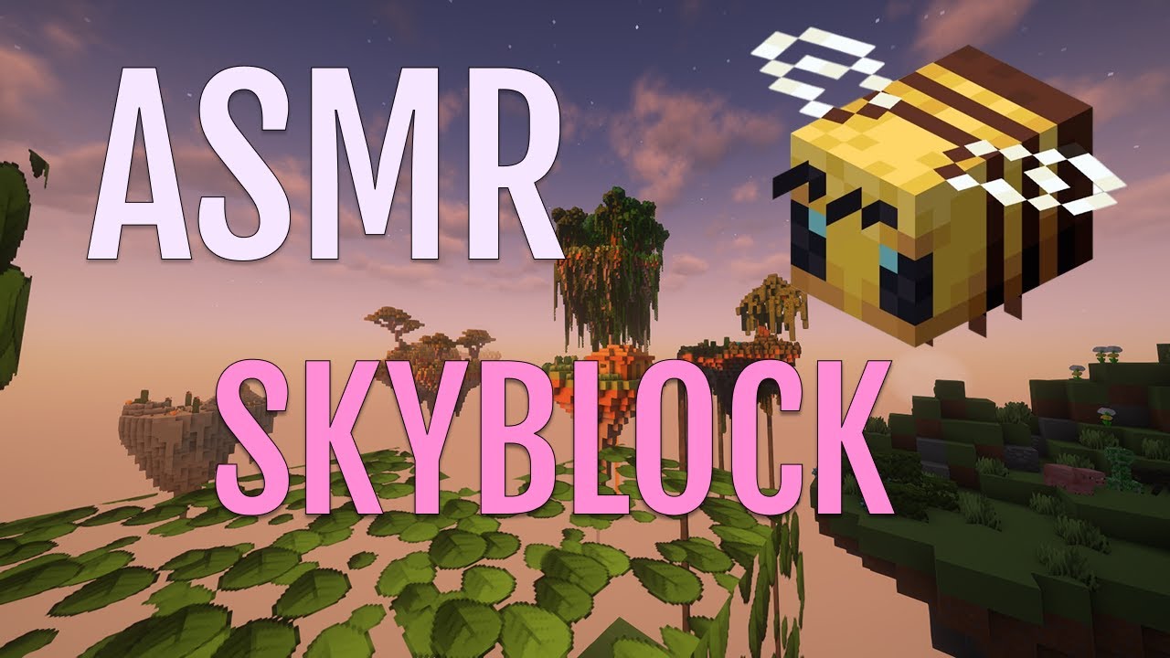 Minecraft Skyblock ASMR | Keyboard Sounds (No Talking) - YouTube