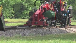 Work continues to replace railroad ties throughout Terre Haute