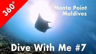 [360°] Dive With Me #7: Manta Point, Maledives (2024-01-17)