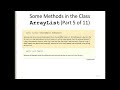 ArrayListLecture Part 1