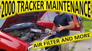 2000 Chevy Tracker Air Filter Change and General Servicing