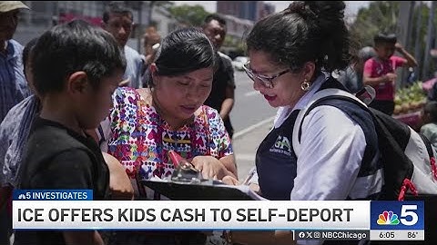 ICE offering children cash to self-deport?