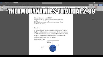 Thermodynamica bestaat uit vraag 2-99 Een bol met een diameter van 10 cm, waarvan het oppervlak o...
