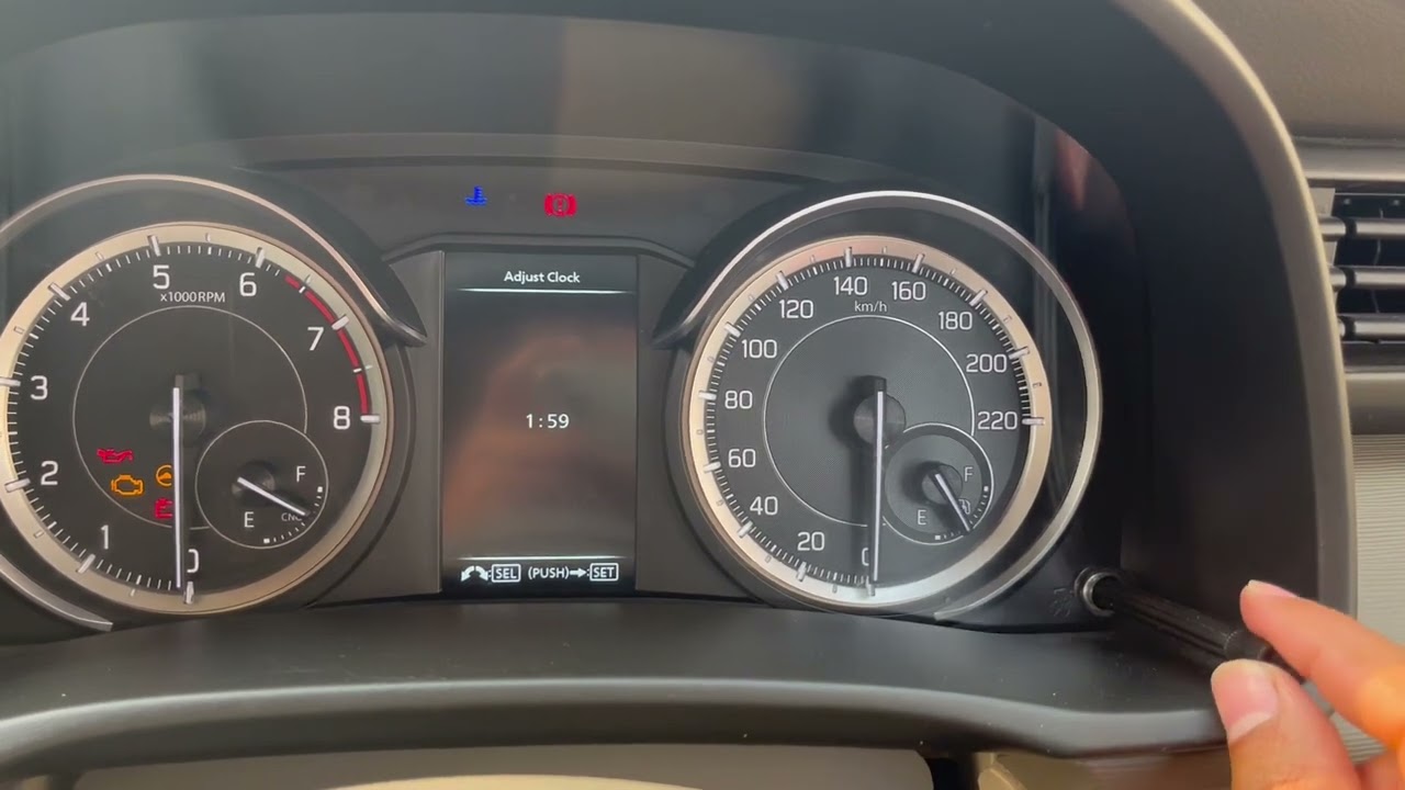 How to set digital clock timing in any car