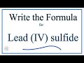 Lead Compounds and Chemical Charges