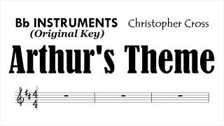 Download Lagu Athur's Them Bb Instruments Sheet Music Backing Track Play Along Partitura Christopher Cross MP3