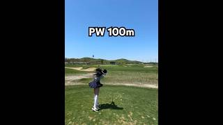 피칭웨지(pw)100m 딱이얌👍🏻 #golf #원온