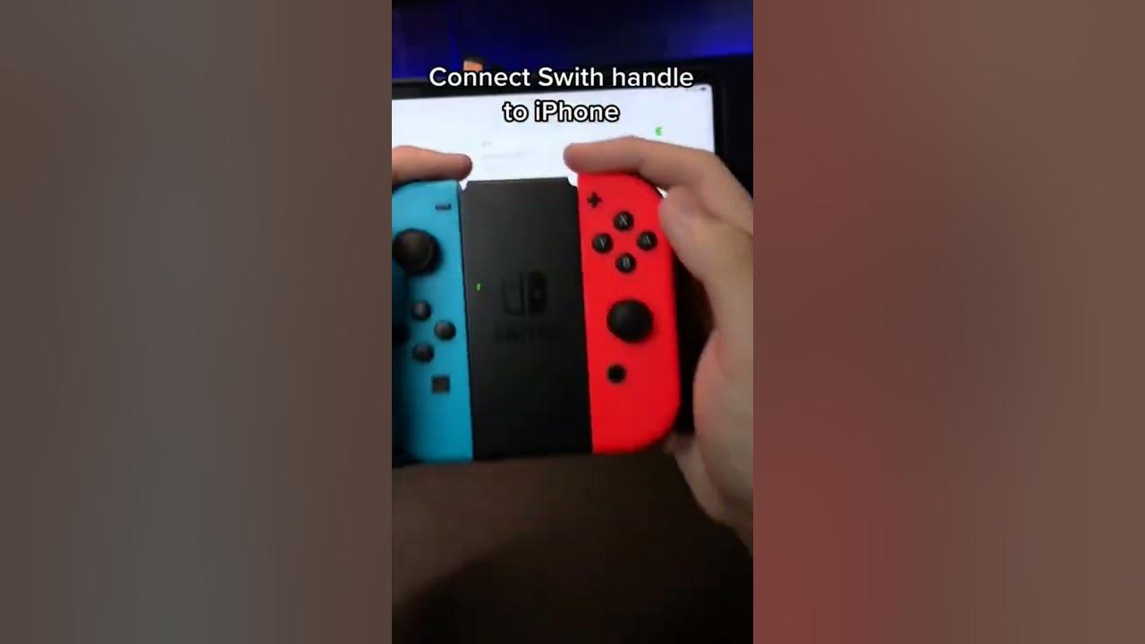 connect nintendo switch joycon to ios - YouTube