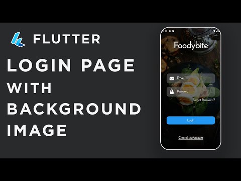 Flutter Login Page with background image