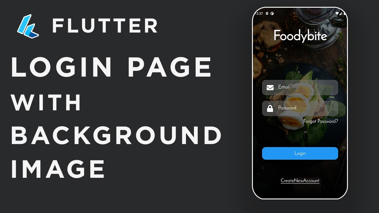 Flutter Login Page with background image - YouTube