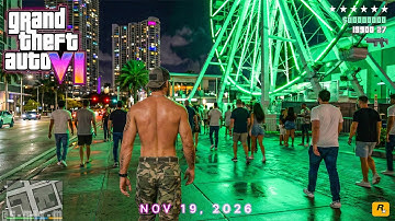 Grand Theft Auto VI Gameplay 2026 | GTA 6 Trailer 3 AI 4K Lucia and Jason Co-op Mode