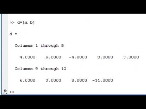 Matlab ქართულად ვექტორები (Arrays)