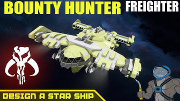 I Made a BOUNTY HUNTER FREIGHTER | Slow, but deadly (Space Engineers) Design a star ship #023