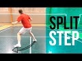 Badminton footwork  split step tutorial