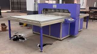 60” FullyAutomatic Zig zag fabric sample pinking cutting machine Mo:- +91 9106319866
