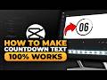 How To Make Countdown Text in CapCut (𝟮𝟬𝟮𝟲) | 100% WORKS | NO Yapping, To The Point! | FAST & EASY