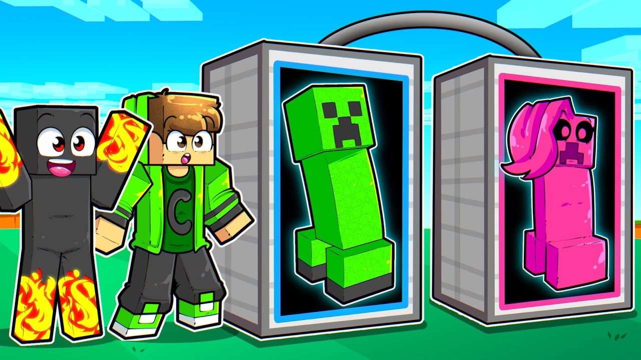 Transformei os MOBS em MENINAS no Minecraft!