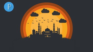 Vector illustration graphic design in pixellab mobile | Graphic design tutorial ft TECHNICAL MASOOD