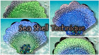 #604 Sea Shell Technique 🐚✨️ Epoxidharz 🐚✨️ Resin 🐚✨️