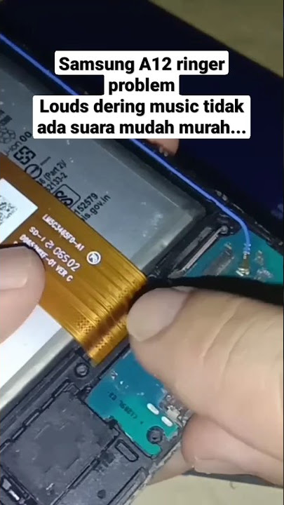 Samsung A12 Ringer problem tidak ada suara dering music murah mudah #videos #shortvideo
