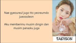 Taeyeon - Four Seasons Lyrics [Rom Indo]