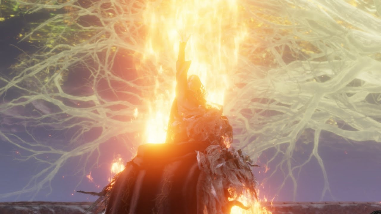 Elden Ring Melania Burning the Erdtree cutscene YouTube