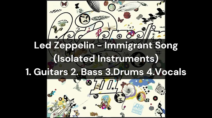 Led Zeppelin - Immigrant Song (Isolated Instruments) 1.Guitars 2.Bass 3.Drums 4.Vocals