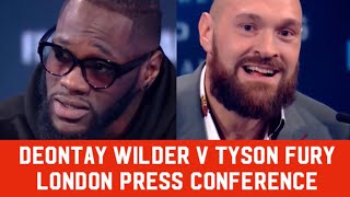 WILDER V FURY - LONDON PRESS CONFERENCE