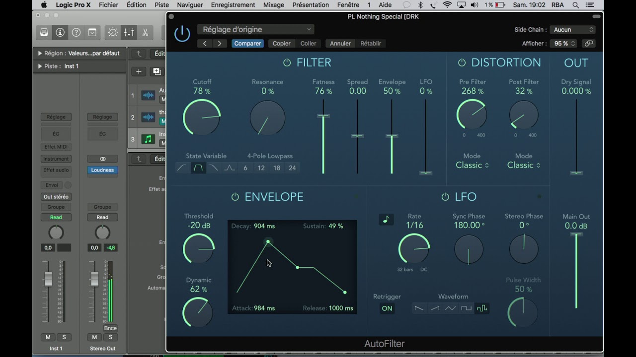 logic pro x AUTOFILTER plugin test and review YouTube