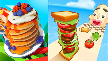 Sandwich Runner Vs Pancake Run  All Levels Gameplay Walkthrough Android İOS #3
