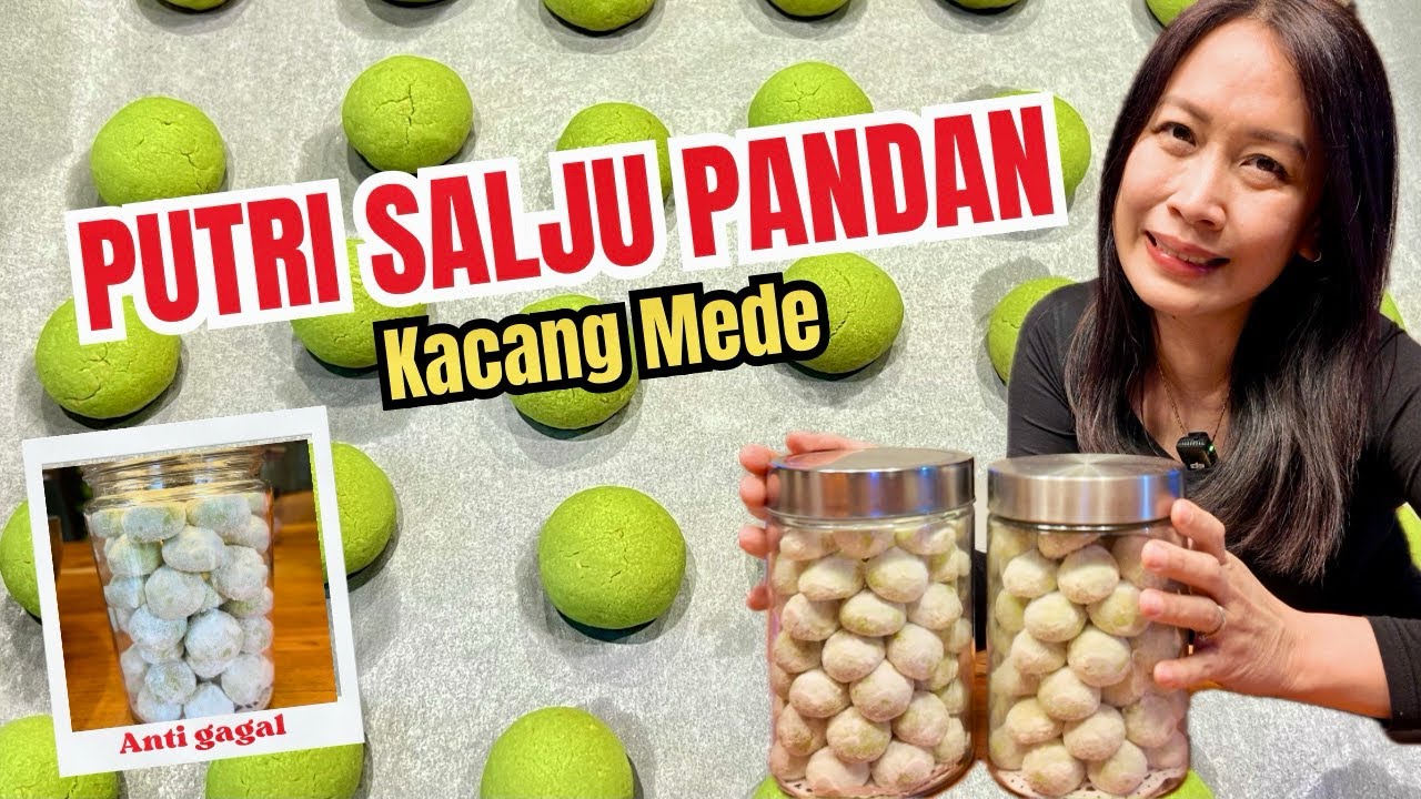 Putri Salju Pandan Kacang Mede Anti Gagal ❤️