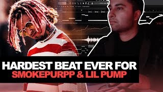 MAKING THE HARDEST BEAT EVER FOR SMOKEPURPP & LIL PUMP | How To Make a Beat In FL Studio Tutorial